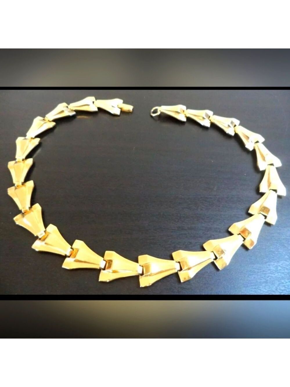 *RARE* VINTAGE SIGNED BY MARINO GOLD TONE 15 1/4" NECKLACE EXCELLENT CONDITION